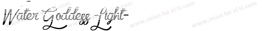 Water Goddess Light字体转换
